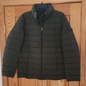 Lauren Ralph Lauren Puffer Jacket, Dark Green Sz Med